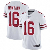 Nike San Francisco 49ers #16 Joe Montana White NFL Vapor Untouchable Limited Jersey,baseball caps,new era cap wholesale,wholesale hats